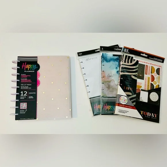 Happy Planner Classic + 3 Planner Accessories - Picture 1 of 7
